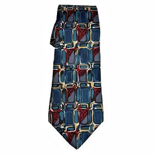 Geoffrey Beene Italian Silk Tie Designer Business Formal Office Core Made USA
